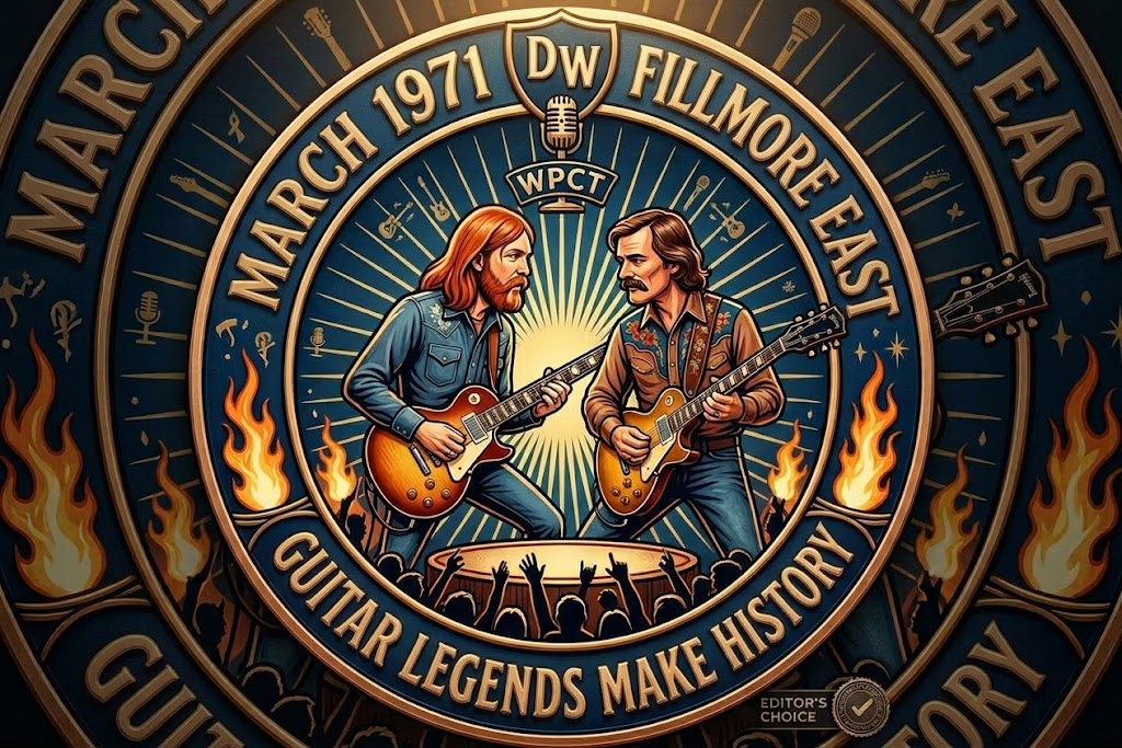 Duane Allman & Dickey Betts Two Guitgar ledgends make history at Fillmore East - March 1971